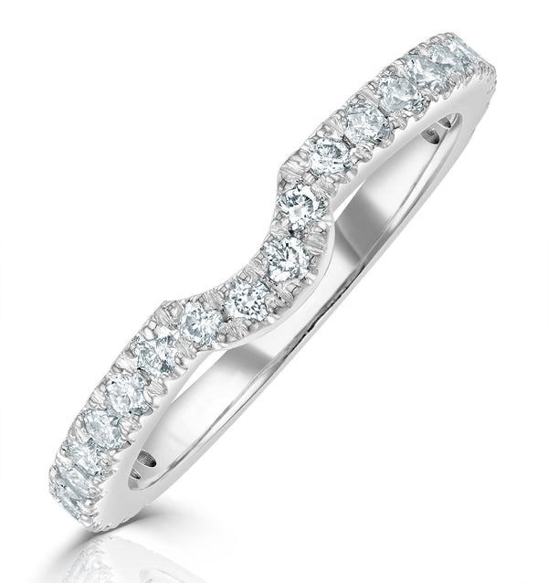 Valerie Matching Wedding Band 0.50ct G/Si Diamond in 18K White Gold